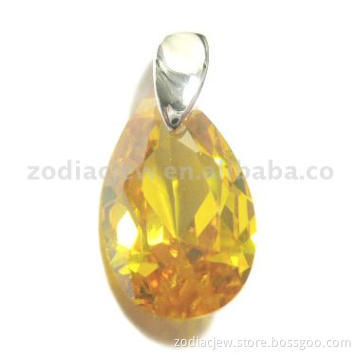 925sterling silver pendant withCZsetting